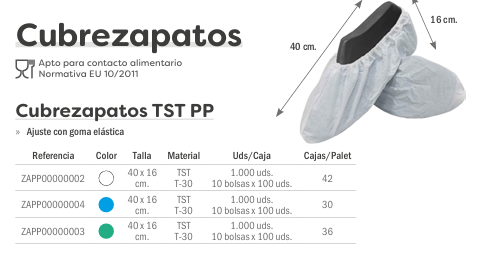 CUBRE ZAPATOS ELASTICOS 100UND