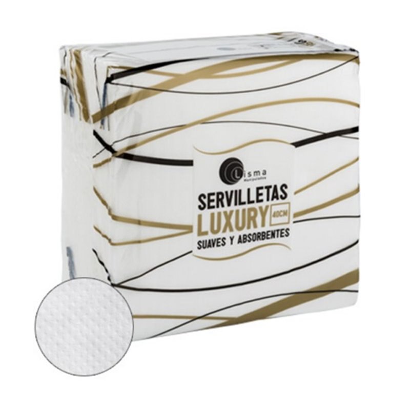 SERVILLETAS 40X40 BLANCA 2 CAPAS 2400UND