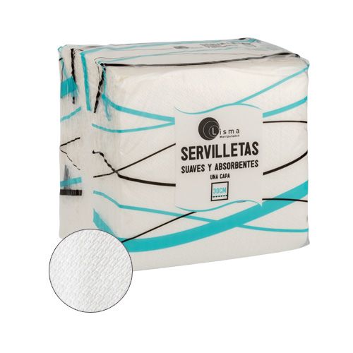 SERVILLETAS 30X30 BLANCA 2 CAPAS 4800UND
