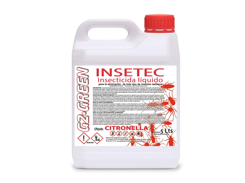 INSETEC INSECTICIDA RASTREROS 5L